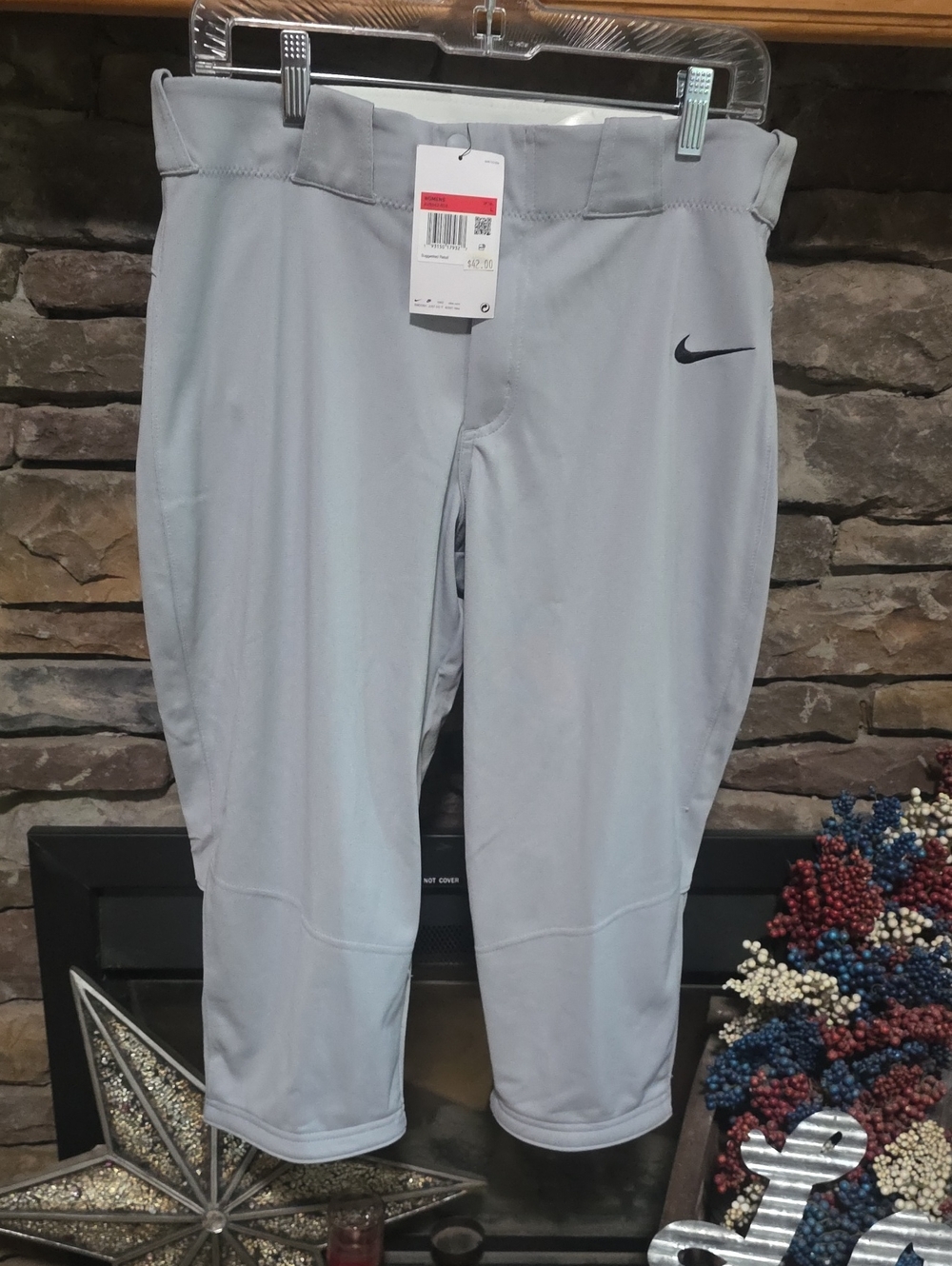 Nwt Nike Softball Pants Gray Sz L